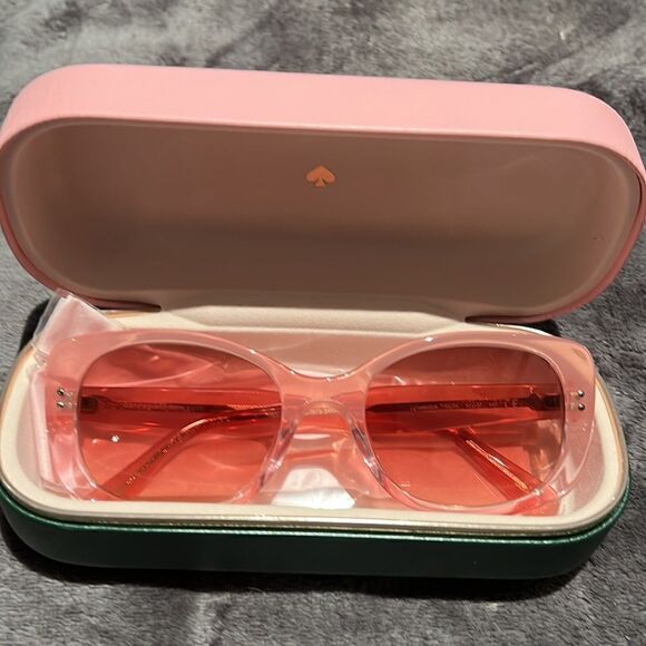 NWT Kate Spade 53Mm rectangle sunglasses pink - Picture 6 of 10